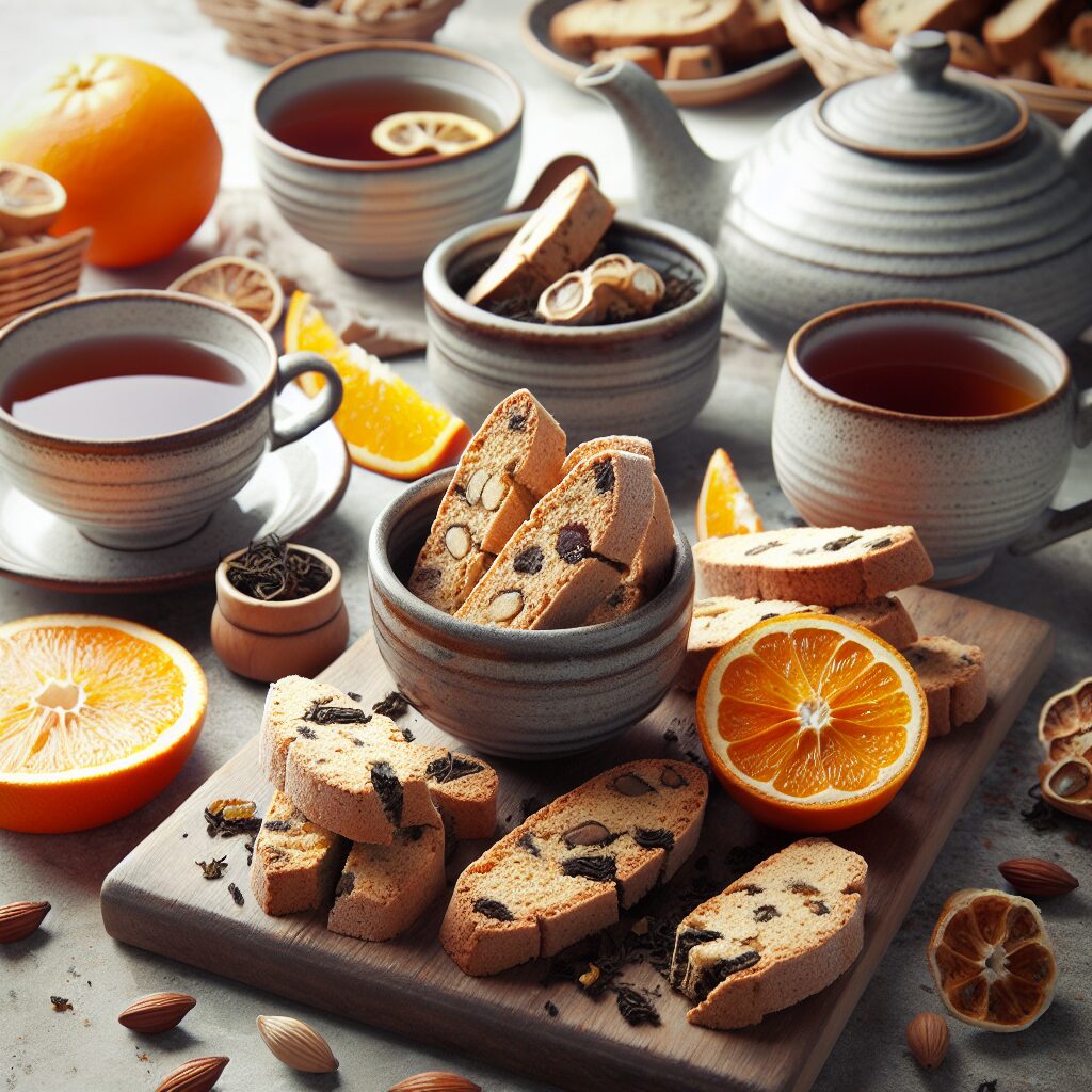 biscotti senza glutine al tè nero e arancia per merende rilassanti