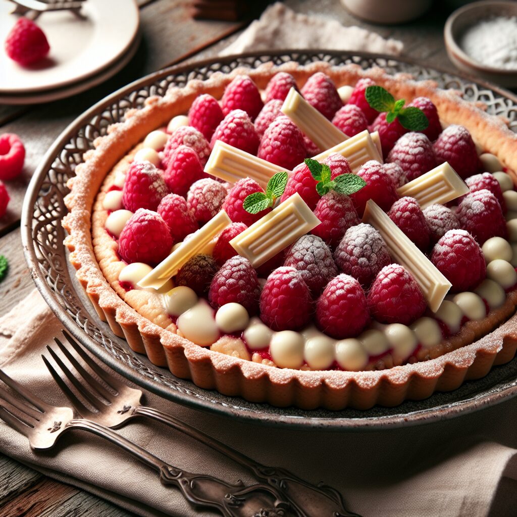 torta senza glutine ai lamponi e cioccolato bianco per dolci romantici