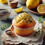 muffin senza glutine al limone e semi di papavero per snack leggeri