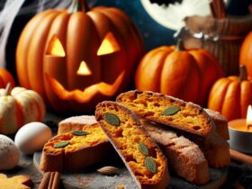 biscotti senza glutine alla zucca e spezie per snack di Halloween