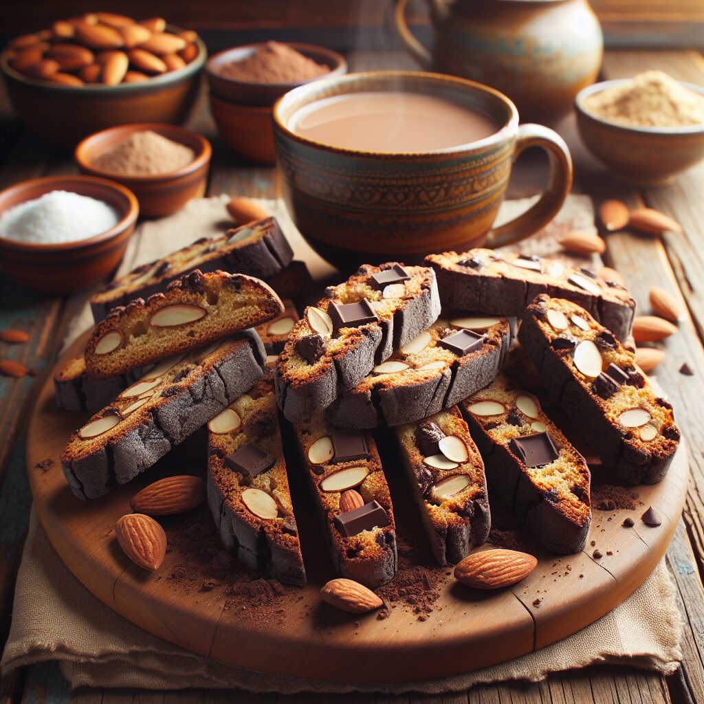 biscotti senza glutine al cioccolato e mandorle per uno snack energizzante