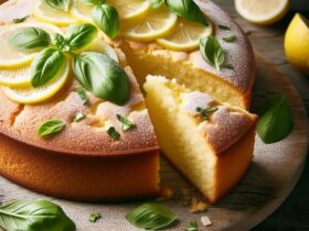 torta senza glutine al limone e basilico per dolci innovativi