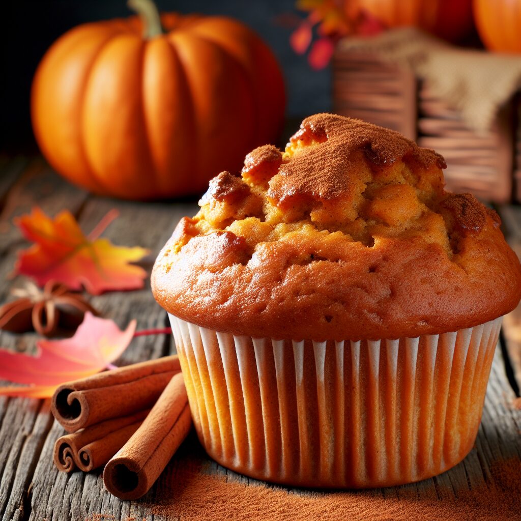 muffin senza glutine alla zucca e cannella per colazioni autunnali