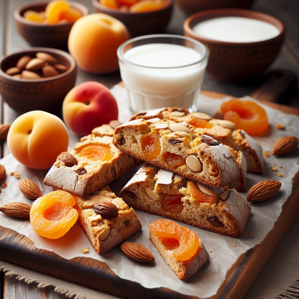 biscotti senza glutine alla farina di riso e albicocche secche per merende leggere