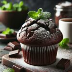 muffin senza glutine al cioccolato e menta per una colazione rinfrescante e golosa