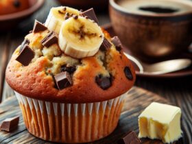 muffin senza glutine alla banana e cioccolato per colazioni golose