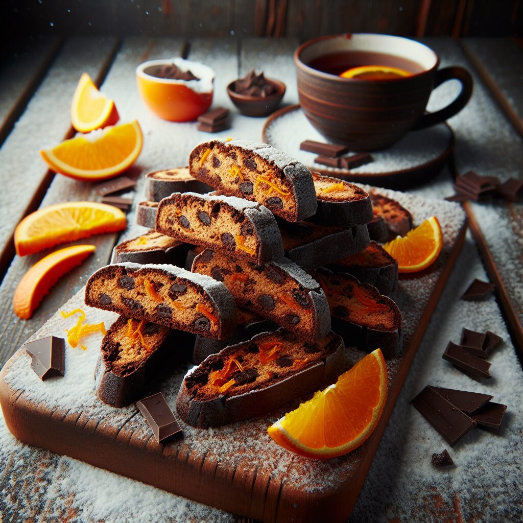 biscotti senza glutine al cioccolato fondente e arancia per merende invernali