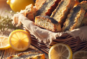 biscotti senza glutine al limone e semi di papavero per uno snack leggero