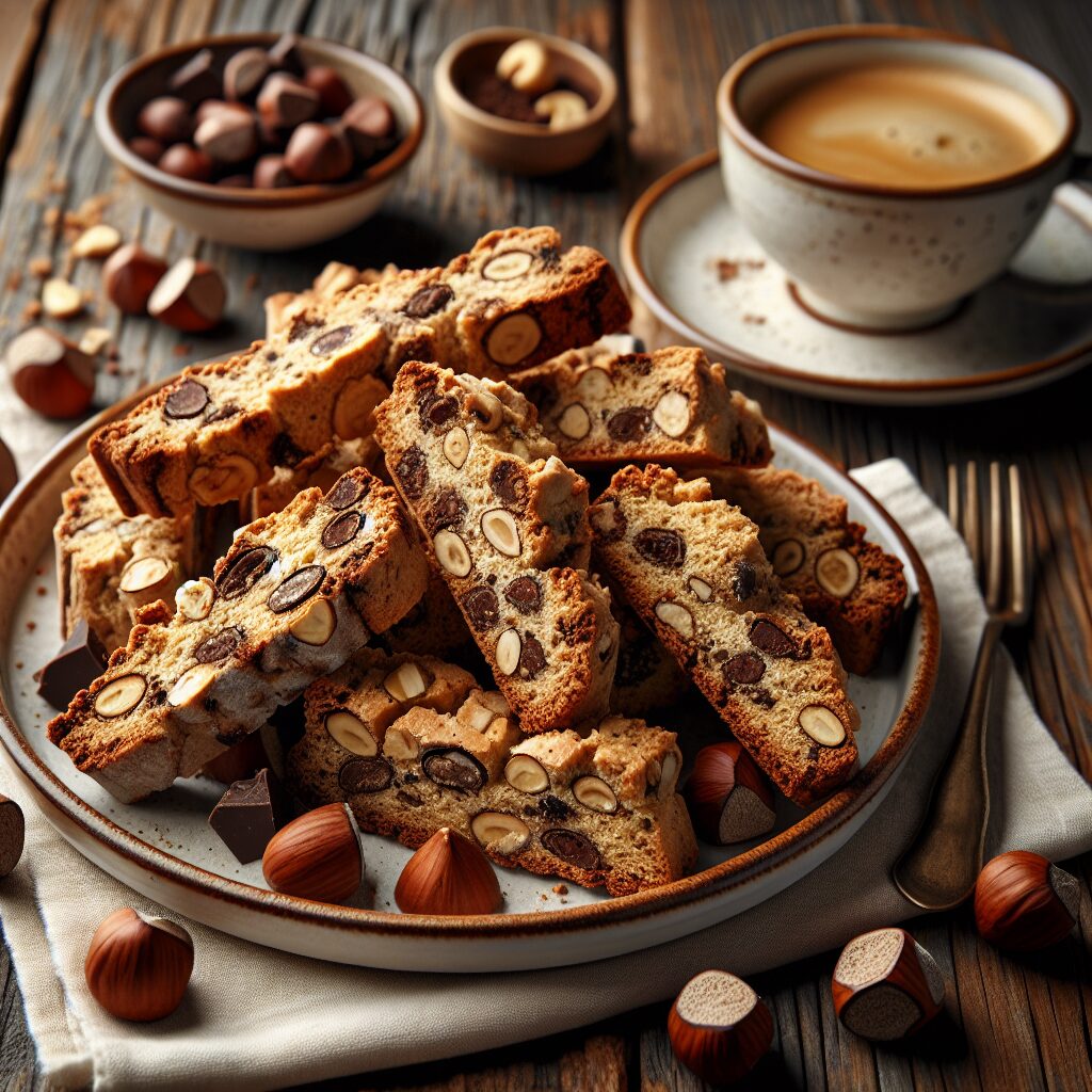 biscotti senza glutine alla nocciola e cioccolato per merende ricche