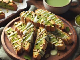 biscotti senza glutine al tè matcha e cioccolato bianco per merende originali