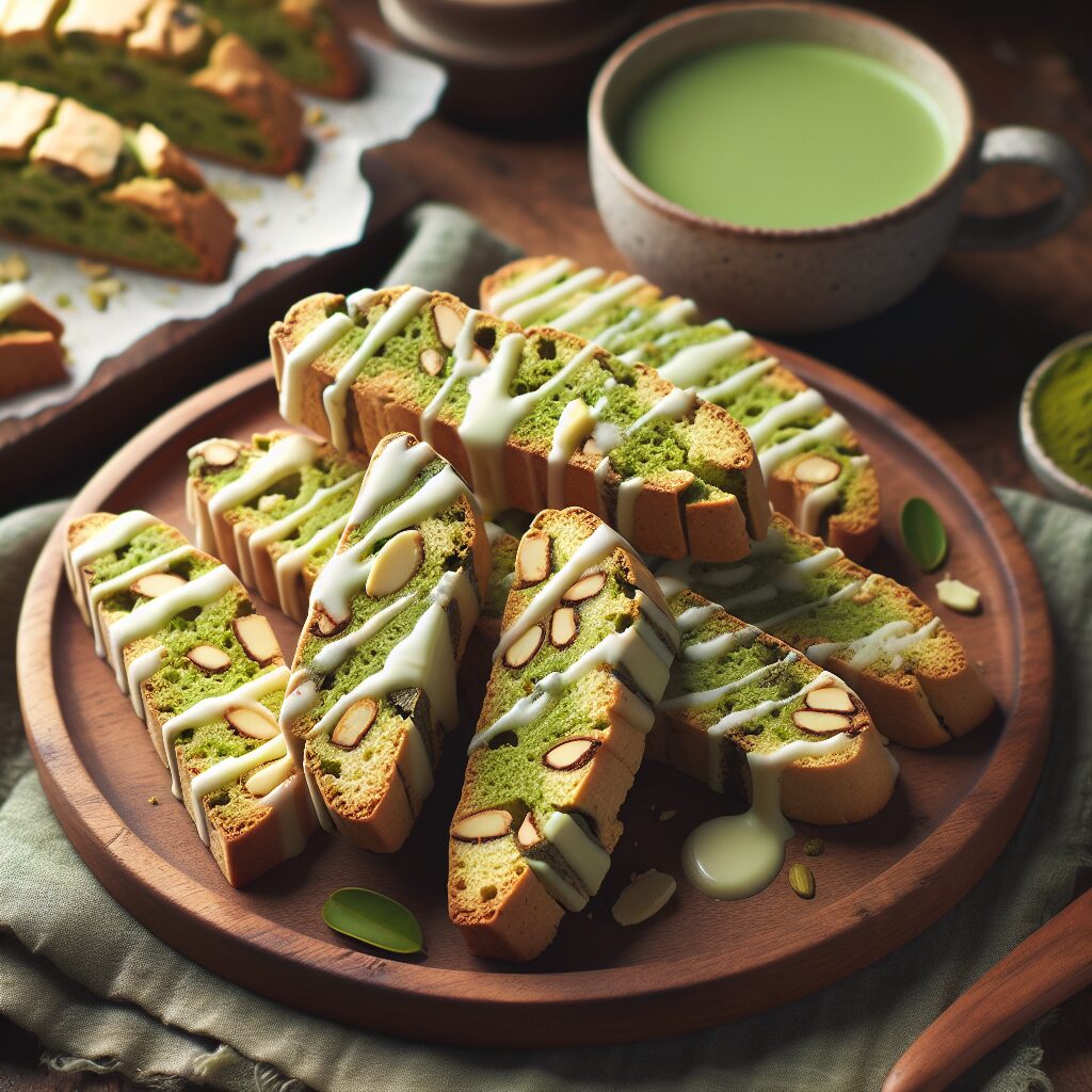 biscotti senza glutine al tè matcha e cioccolato bianco per merende originali