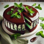 torta senza glutine al cioccolato e menta per un dessert fresco e goloso