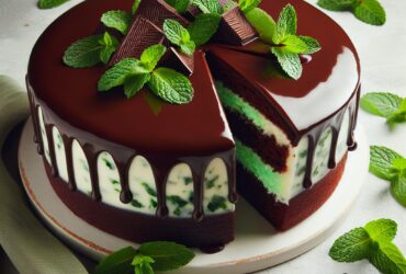 torta senza glutine al cioccolato e menta per un dessert fresco e goloso