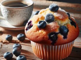 muffin senza glutine ai mirtilli e yogurt per colazioni salutari