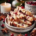 biscotti senza glutine al cioccolato bianco e cranberry per snack festivi