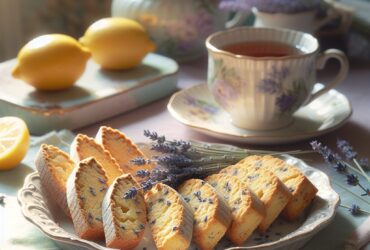 biscotti senza glutine al limone e lavanda per una pausa pomeridiana rilassante