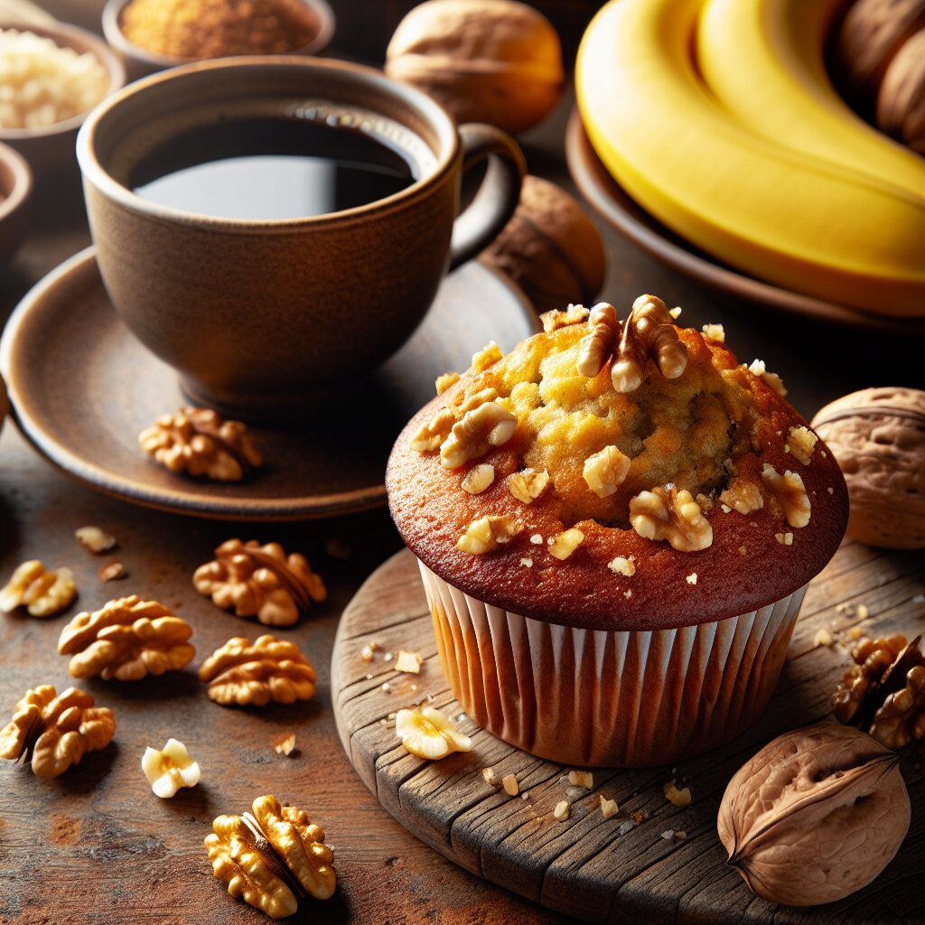 muffin senza glutine alla banana e noci per colazioni nutrienti