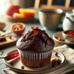 muffin senza glutine al cioccolato e peperoncino per una colazione audace e speziata