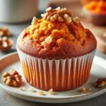 muffin senza glutine alla carota e noce per colazioni nutrienti