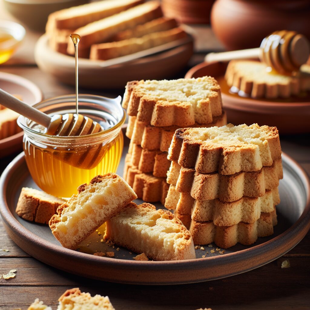 biscotti senza glutine alla farina di riso e miele per colazioni leggere