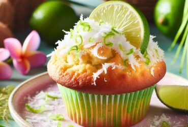 muffin senza glutine al cocco e lime per una colazione tropicale e rinfrescante