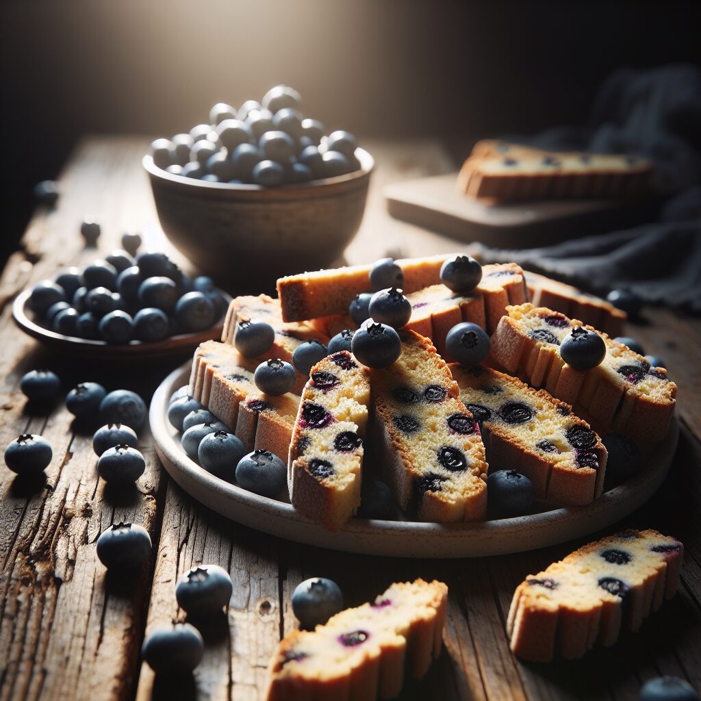 biscotti senza glutine alla vaniglia e mirtilli per merende dolci e fruttate