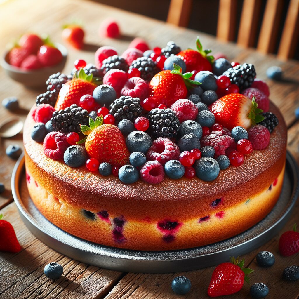 torta senza glutine ai frutti di bosco per dolci estivi