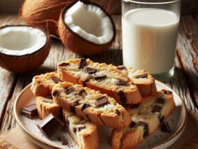 biscotti senza glutine alla farina di cocco e cioccolato per snack golosi