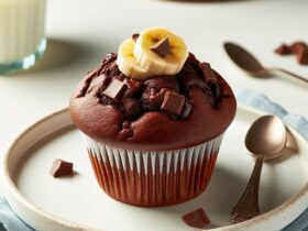 muffin senza glutine al cioccolato e banana per colazioni golose