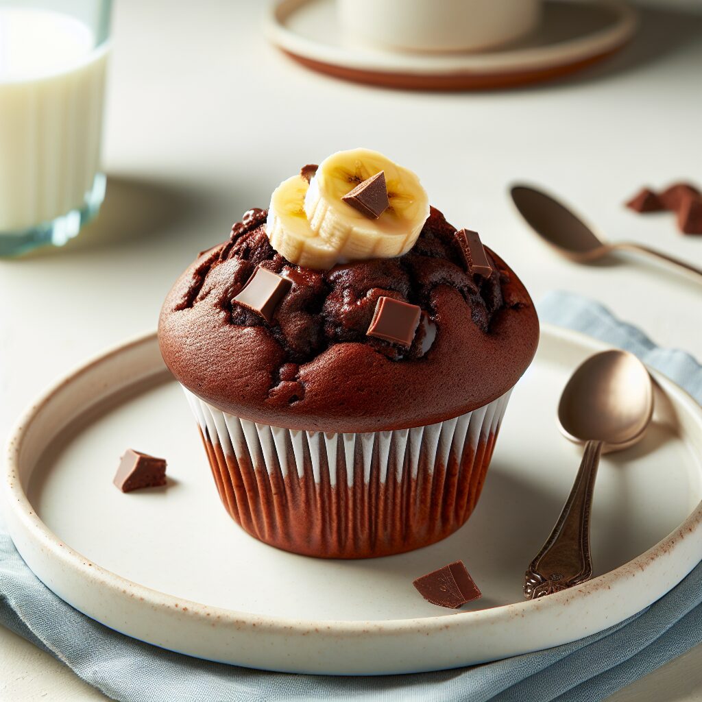 muffin senza glutine al cioccolato e banana per colazioni golose