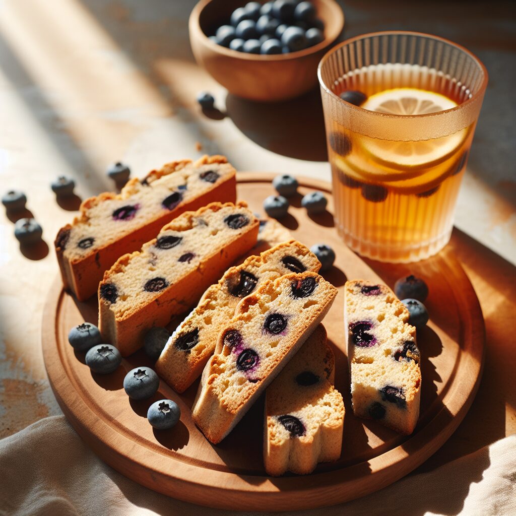 biscotti senza glutine alla farina di cocco e mirtilli per snack estivi