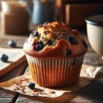 muffin senza glutine ai mirtilli e semi di lino per colazioni ricche di omega-3