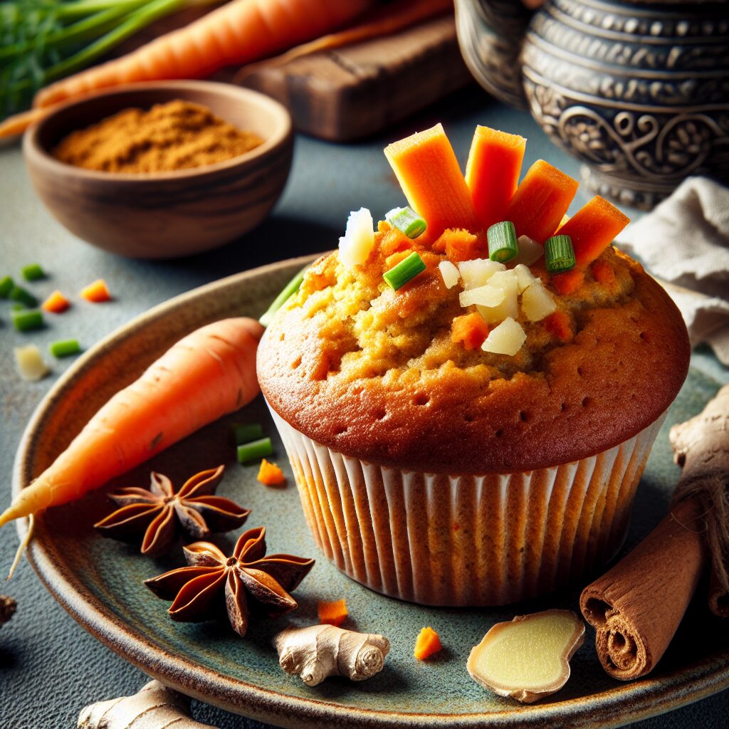 muffin senza glutine alla carota e zenzero per colazioni speziate