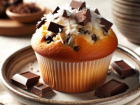 muffin senza glutine al cocco e cioccolato per una colazione golosa