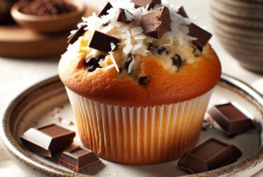 muffin senza glutine al cocco e cioccolato per una colazione golosa