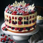 torta senza glutine ai frutti di bosco e cioccolato bianco per occasioni festive