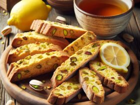 biscotti senza glutine al pistacchio e limone per uno snack rinfrescante