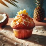 muffin senza glutine al cocco e ananas per una colazione tropicale