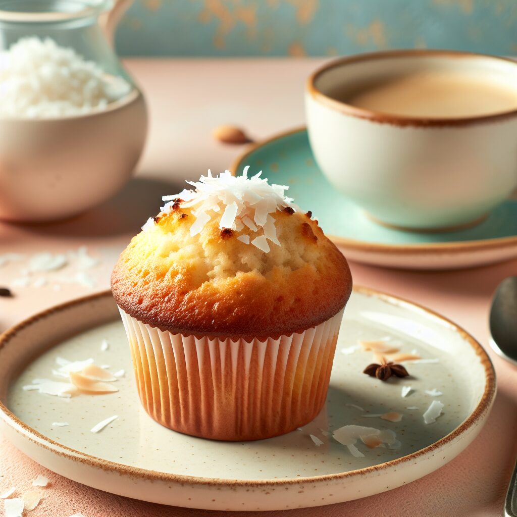 muffin senza glutine alla vaniglia e cocco per colazioni dolci