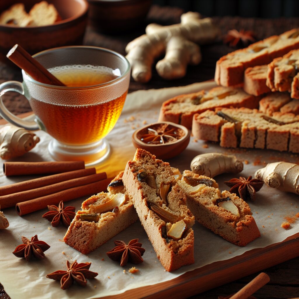 biscotti senza glutine alla cannella e zenzero per dolci speziati