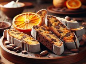 biscotti senza glutine al cacao e arancia per merende dolci-agrumate