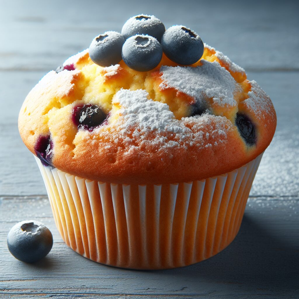 muffin senza glutine al limone e mirtilli per colazioni fresche