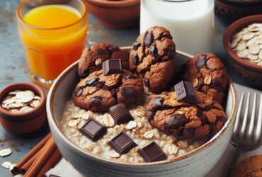 biscotti senza glutine alla farina di avena e cioccolato per colazioni energizzanti e golose