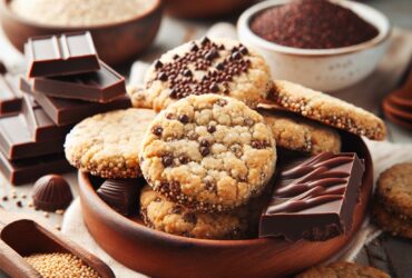 biscotti senza glutine alla farina di quinoa e cioccolato per merende salutari