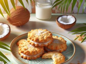 biscotti senza glutine al burro di cocco e vaniglia per merende tropicali e dolci