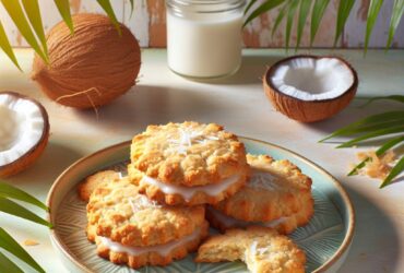 biscotti senza glutine al burro di cocco e vaniglia per merende tropicali e dolci