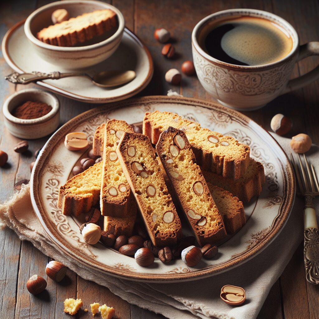 biscotti senza glutine alla nocciola e caffè per merende da caffè