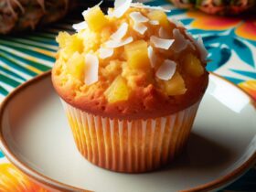 muffin senza glutine al cocco e ananas per una colazione tropicale