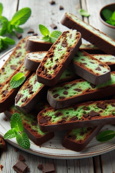 biscotti senza glutine al cioccolato e menta per merende rinfrescanti