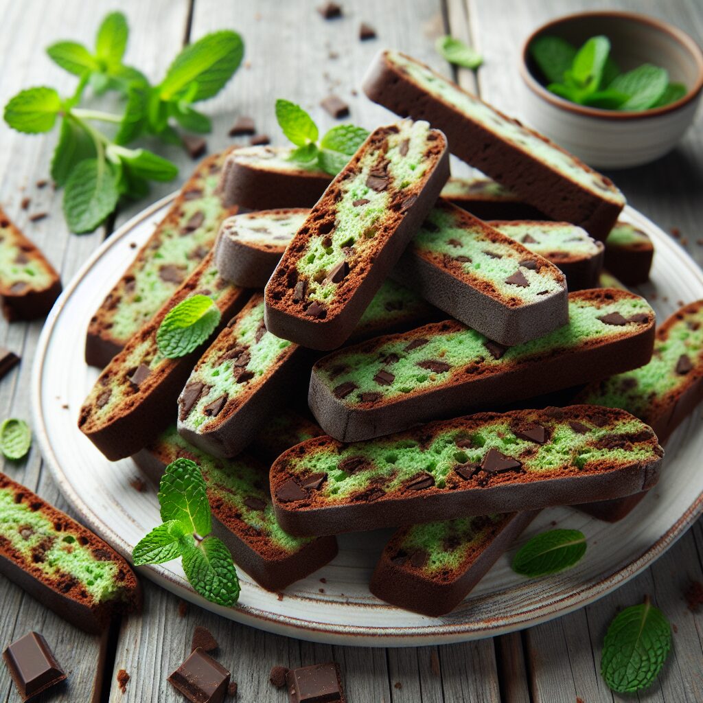 biscotti senza glutine al cioccolato e menta per merende rinfrescanti